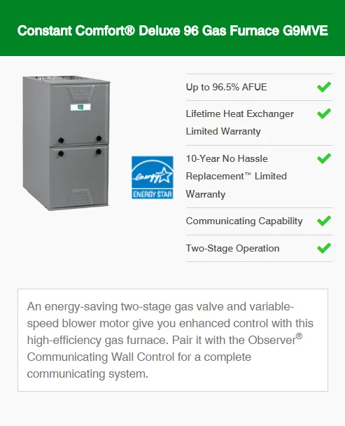 constant comfort deluxe 96 gas furnace g9mve